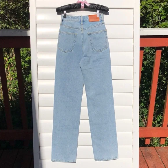 Princess Polly Blue High Rise Jeans with Classic Stitching NWT - Picture 9 of 13